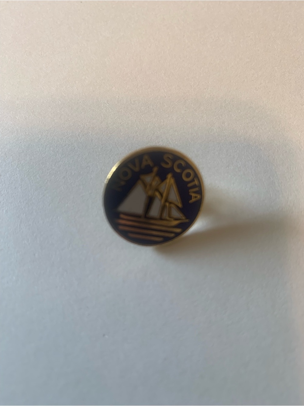Nova Scotia Enamel Lapel Pin - Blue and Gold